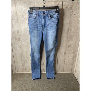 Hollister Ultra High-Rise Super Skinny Jeans Womens W25 L28 Light Wash Denim
